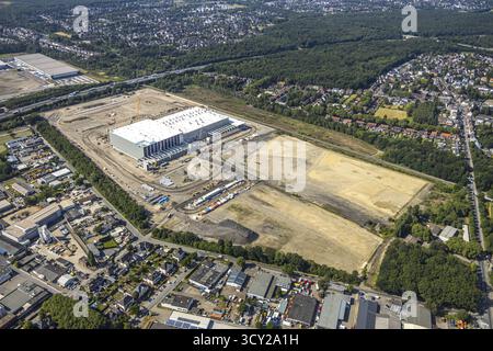 Luftaufnahme, Oberhausen, Logport V, duisport, Gewerbegebiet Waldteichstraße, EDEKA-Logistik-ZENTRUM, Sterkrade, Ruhrgebiet, Nordrhein-Westfalen Stockfoto