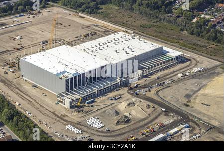 Luftaufnahme, Oberhausen, Logport V, duisport, Gewerbegebiet Waldteichstraße, EDEKA-Logistik-ZENTRUM, Sterkrade, Ruhrgebiet, Nordrhein-Westfalen Stockfoto