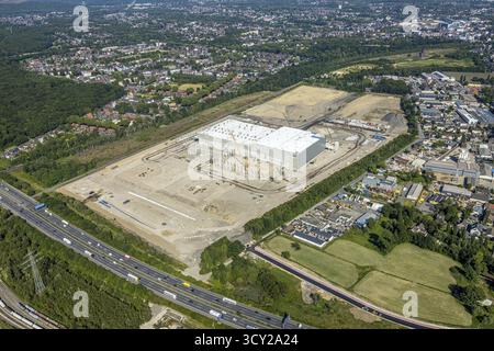 Luftaufnahme, Oberhausen, Logport V, duisport, Gewerbegebiet Waldteichstraße, EDEKA-Logistik-ZENTRUM, Sterkrade, Ruhrgebiet, Nordrhein-Westfalen Stockfoto