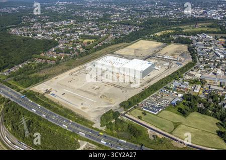 Luftaufnahme, Oberhausen, Logport V, duisport, Gewerbegebiet Waldteichstraße, EDEKA-Logistik-ZENTRUM, Sterkrade, Ruhrgebiet, Nordrhein-Westfalen Stockfoto