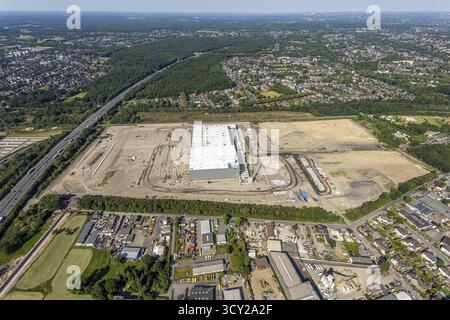 Luftaufnahme, Oberhausen, Logport V, duisport, Gewerbegebiet Waldteichstraße, EDEKA-Logistik-ZENTRUM, Sterkrade, Ruhrgebiet, Nordrhein-Westfalen Stockfoto
