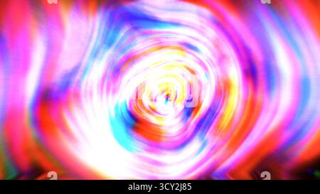 Abstrakter farbenfroher, wirbelnder Lichthintergrund, der Bewegungsunschärfe erzeugt Stockfoto