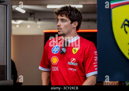 Austin, Texas, USA, 17. Oktober 2025.), Charles Leclerc, Ferrari, während des Media Day, Foto: Filip Skripko/Alamy Live News Stockfoto