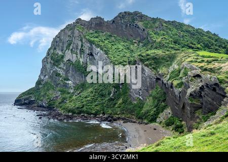 Seongsan Ilchulbong, Sunrise Peak, Jeju Island, Südkorea Stockfoto
