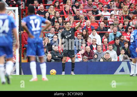 Torhüter David James im Spiel Liverpool FC Legends gegen Chelsea Legends in Anfield Stockfoto