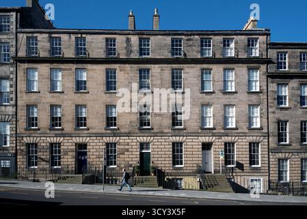 Reihenhäuser in Dundas Street, New Town, Edinburgh, Schottland, Großbritannien. Stockfoto