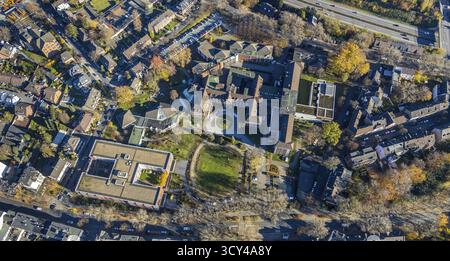 Luftaufnahme, Johanniter-Haus Sterkrade, Johanniter Krankenhaus Oberhausen, Sterkrade Mitte, Oberhausen, Ruhrgebiet, Nordrhein-Westfalen, Deutschland, DE, E Stockfoto