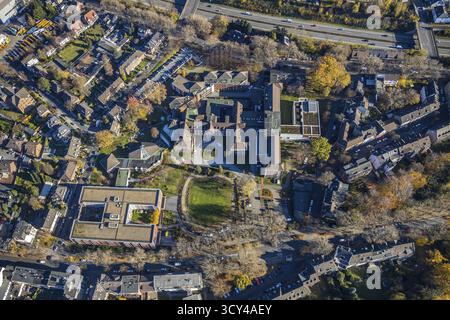 Luftaufnahme, Johanniter-Haus Sterkrade, Johanniter Krankenhaus Oberhausen, Sterkrade Mitte, Oberhausen, Ruhrgebiet, Nordrhein-Westfalen, Deutschland, DE, E Stockfoto