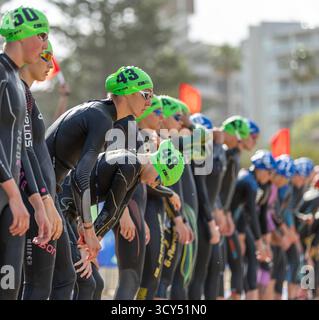 Wollongong, Nsw, Australien. Oktober 2025. Wettkampffokus vor dem Start des Juniorenrennens. (Kreditbild: © Stephane Thomas/ZUMA Press Wire) NUR REDAKTIONELLE VERWENDUNG! Nicht für kommerzielle ZWECKE! Stockfoto