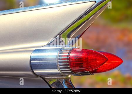 Cadillac Heckflosse und Rücklicht Stockfoto