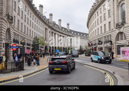 London, Großbritannien. Oktober 2025. Tagesblick auf die Regent Street. Quelle: Vuk Valcic/Alamy Stockfoto