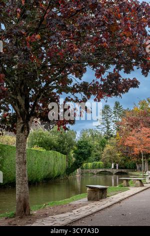 Bourton auf dem Wasser, die Cotswolds, Großbritannien Stockfoto