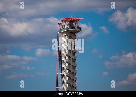 Tower of the COTA Circuit während des Formel-1-Grand Prix 2025 der Vereinigten Staaten, 19. Runde der FIA Formel-1-Weltmeisterschaft 2025 vom 17. Bis 19. Oktober 2025 auf dem Circuit of the Americas in Austin, Texas, USA Stockfoto