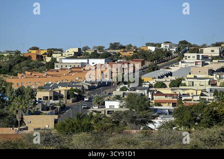 Neue Wohngebäude im Bezirk Pioneer Park, Wohngebäude in Windhoek, Region Khomas, Namibia Stockfoto