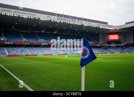 Ibrox Stadium, Glasgow, Großbritannien. Oktober 2025. Scottish Premiership Football, Rangers versus Dundee United; Allgemeine Ansicht des Innenraums des Ibrox Stadions Credit: Action Plus Sports/Alamy Live News Stockfoto