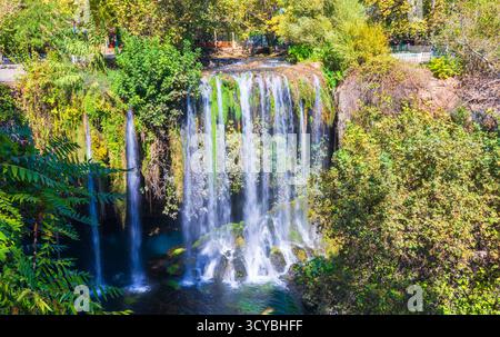 Der obere Duden Wasserfall in Antalya Stockfoto