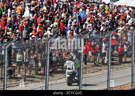 Austin, USA. Oktober 2025. Oscar Piastri (aus) McLaren zog sich aus dem Rennen zurück. 18.10.2025. Formel-1-Weltmeisterschaft, Rd 19, Grand Prix der Vereinigten Staaten, Austin, Texas, USA, Sprint und Qualifikationstag. Quelle: James Moy/Alamy Live News Stockfoto