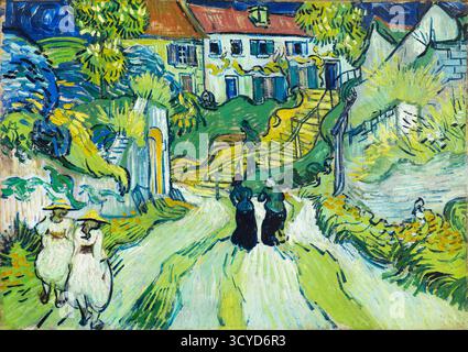 Treppe bei Auvers. Vincent van Gogh. 1890. Stockfoto