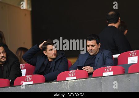 Barcelona, Spanien. Oktober 2016. FC BARCELONA gegen GIRONA FC 18. Oktober 2025 während des Spiels zwischen FC Barcelona und Girona FC, das dem neunten Tag der La Liga EA Sports im Olimpic-Stadion Lluis Companys in Montjuic in Barcelona entspricht. Quelle: Rosdemora/Alamy Live News Stockfoto