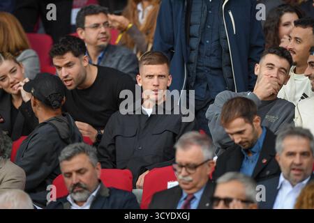 Barcelona, Spanien. Oktober 2016. FC BARCELONA gegen GIRONA FC 18. Oktober 2025 Dani Olmo (20) vom FC Barcelona während des Spiels zwischen FC Barcelona und Girona FC, das dem neunten Tag der La Liga EA Sports im Olimpic Stadium Lluis Companys in Montjuic in Barcelona entspricht. Quelle: Rosdemora/Alamy Live News Stockfoto