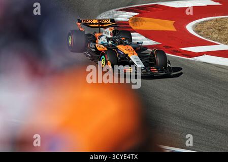 Austin, USA. Oktober 2025. Oscar Piastri (aus) McLaren MCL39. 18.10.2025. Formel-1-Weltmeisterschaft, Rd 19, Grand Prix der Vereinigten Staaten, Austin, Texas, USA, Sprint und Qualifikationstag. Quelle: James Moy/Alamy Live News Stockfoto