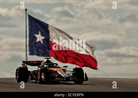 Austin, USA. Oktober 2025. Oscar Piastri (aus) McLaren MCL39. 18.10.2025. Formel-1-Weltmeisterschaft, Rd 19, Grand Prix der Vereinigten Staaten, Austin, Texas, USA, Sprint und Qualifikationstag. Das Foto sollte lauten: XPB/Alamy Live News. Stockfoto