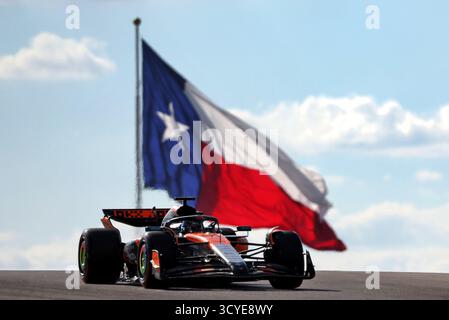 Austin, USA. Oktober 2025. Oscar Piastri (aus) McLaren MCL39. 18.10.2025. Formel-1-Weltmeisterschaft, Rd 19, Grand Prix der Vereinigten Staaten, Austin, Texas, USA, Sprint und Qualifikationstag. Das Foto sollte lauten: XPB/Alamy Live News. Stockfoto