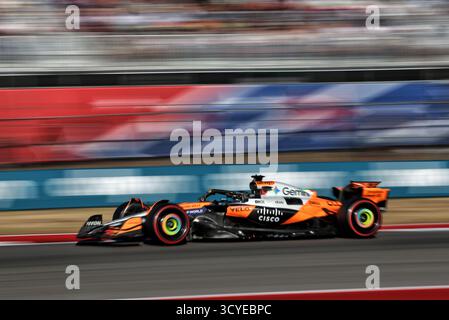 Austin, USA. Oktober 2025. Oscar Piastri (aus) McLaren MCL39. 18.10.2025. Formel-1-Weltmeisterschaft, Rd 19, Grand Prix der Vereinigten Staaten, Austin, Texas, USA, Sprint und Qualifikationstag. Quelle: James Moy/Alamy Live News Stockfoto