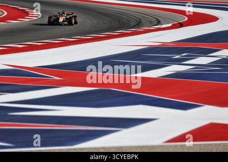 Austin, USA. Oktober 2025. Oscar Piastri (aus) McLaren MCL39. 18.10.2025. Formel-1-Weltmeisterschaft, Rd 19, Grand Prix der Vereinigten Staaten, Austin, Texas, USA, Sprint und Qualifikationstag. Quelle: James Moy/Alamy Live News Stockfoto