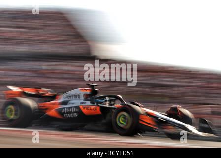 Austin, USA. Oktober 2025. Oscar Piastri (aus) McLaren MCL39. 18.10.2025. Formel-1-Weltmeisterschaft, Rd 19, Grand Prix der Vereinigten Staaten, Austin, Texas, USA, Sprint und Qualifikationstag. Das Foto sollte lauten: XPB/Alamy Live News. Stockfoto