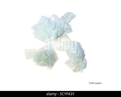 Toilettenpapier ist ein Reinigungsmittel. Stockfoto