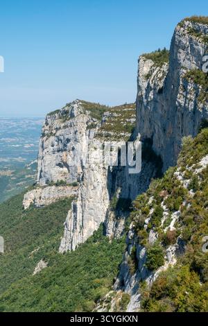 Sehen Sie sich die Gorges de la Vernaison in Vercors, Frankreich an Stockfoto