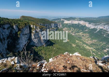 Gorges de la Bourne in Vercors, Drôme, Frankreich Stockfoto