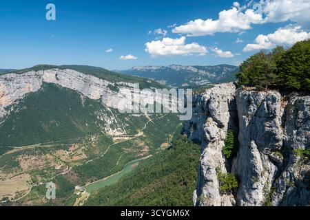 Gorges de la Bourne in Vercors, Frankreich Stockfoto