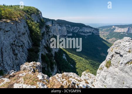 Gorges de la Bourne in Vercors, Frankreich Stockfoto