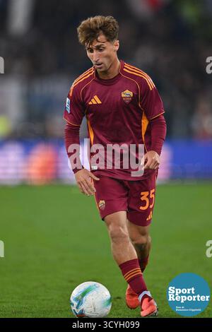 Olympiastadion am 18. Oktober 2025 in Rom, Italien. Der 7. Tag der Serie A Meisterschaft zwischen A.S. Roma und F.C. Inter im Olympiastadion am 18. Oktober 2025 in Rom, Italien. Quelle: Domenico Cippitelli/Alamy Live News Stockfoto