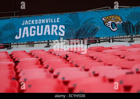 Wembley Stadium, London, Großbritannien. Oktober 2025. NFL UK Football, Los Angeles Rams gegen Jacksonville Jaguars; eine detaillierte Ansicht der Tribüne im Wembley Stadium Credit: Action Plus Sports/Alamy Live News Stockfoto