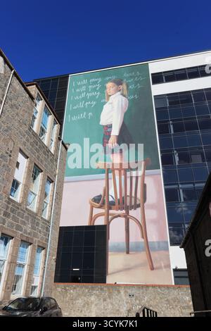 Nuart Aberdeen hat erstaunliche Straßenkunst und die weltbesten Künstler in die Granitstadt im Nordosten Schottlands, Großbritannien, gebracht Stockfoto