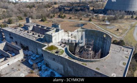 Das Kernkraftwerk Hartsville war ein stillgelegtes Kernkraftwerk in der Nähe von Hartsville, Tennessee. Von der TVA zu bauen und zu betreiben Stockfoto