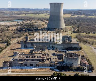 Das Kernkraftwerk Hartsville war ein stillgelegtes Kernkraftwerk in der Nähe von Hartsville, Tennessee. Von der TVA zu bauen und zu betreiben Stockfoto