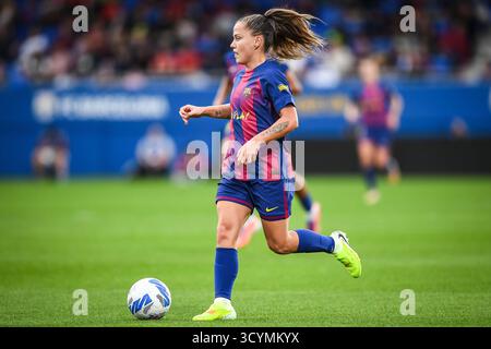 Barcelona, Espagne. Oktober 2025. Claudia PINA aus Barcelona während der spanischen Meisterschaft der Frauen, Liga F Fußballspiel zwischen dem FC Barcelona und Granada CF am 19. Oktober 2025 in Estadi Johan Cruyff in Barcelona, Spanien - Foto Sergio Ros/Matthieu Mirville/DPPI Credit: DPPI Media/Alamy Live News Stockfoto