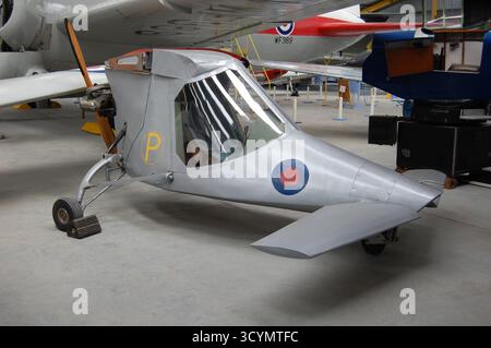 Luscombe P.3 Rattler, Prototyp eines leichten Flugzeugs im Newark Air Museum Stockfoto