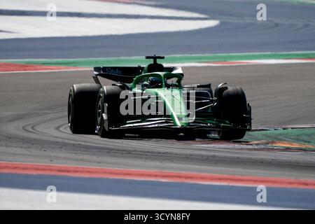 Austin, Usa. Oktober 2025. Der deutsche Formel-1-Pilot Nico Hulkenberg vom Stake F1 Team im Einsatz beim Formel-1-Grand-Prix der USA auf dem Circuit of the Americas in Austin, Texas am Sonntag, den 19. Oktober 2025. Foto: Greg Nash/UPI Credit: UPI/Alamy Live News Stockfoto