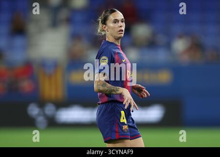 Barcelona, Spanien. Oktober 2025. MAPI Leon vom FC Barcelona während des Spiels La Liga F zwischen dem FC Barcelona und Granada CF spielte am 19. Oktober 2025 im Johan Cruyff Stadium in Barcelona, Spanien. (Foto: Miguel Marruffo/PRESSIN) Credit: PRESSINPHOTO SPORTS AGENCY/Alamy Live News Stockfoto