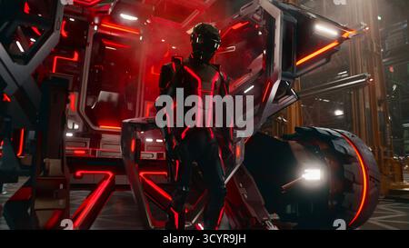 JARED LETO in TRON: ARES (2025), Regie: JOACHIM RONNING. Quelle: Walt Disney Pictures / Paradox / Album Stockfoto