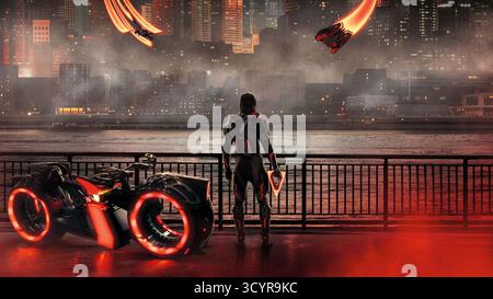 TRON: ARES (2025), Regie: JOACHIM RONING. Quelle: Walt Disney Pictures / Paradox / Album Stockfoto