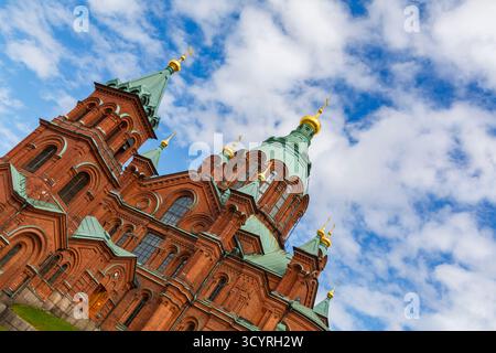 Uspenski Kathedrale in Helsinki, Finnland, Europa im Mai Stockfoto