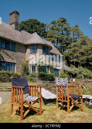 Coleton Fishacre ist ein Anwesen, das aus einem 24 Hektar großen Garten und einem Haus im Arts and Crafts Stil besteht, in der Nähe von Kingswear in Devon, England.UK Stockfoto