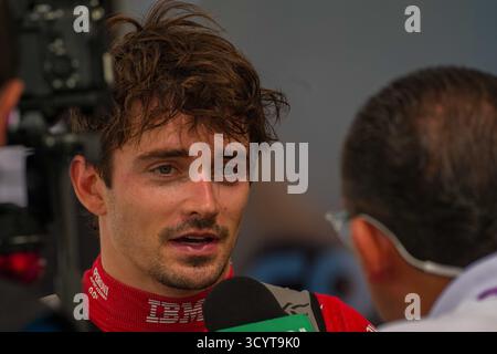 10/18/2025 - Charles Leclerc (MON) - Scuderia Ferrari - Ferrari SF-25 - Ferrari während der Formel 1 MSC Cruises United States Grand Prix 2025, Austin, TX, USA, vom 16. Bis 19. Oktober 2025. Runde 19 der FIA Formel-1-Weltmeisterschaft 2025. (Foto: Alessio de Marco/SIPA USA) Stockfoto