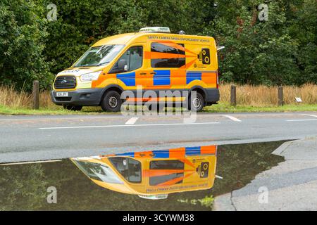 Cheshire Police Radar-Sicherheitswagen auf einer Straße in Knutsford. Stockfoto